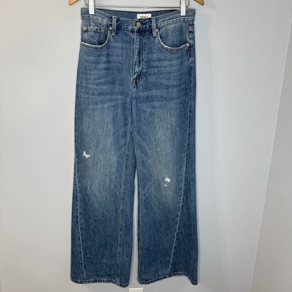 Pistola Ruby High Rise Palazzo Jean High Rise Wide Leg Stretch Women's 28 - Picture 11 of 13